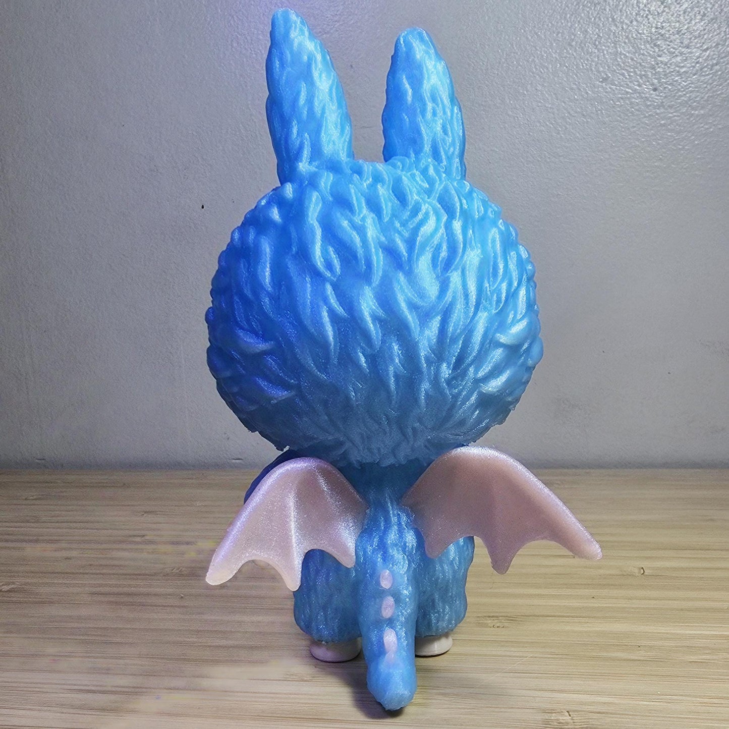 Labubu Angel in Clouds | 3D Printed Fan Art Figure
