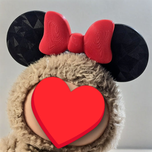 Mouse Ears for 20cm Bubu Dolls | Bow and Regular Ears