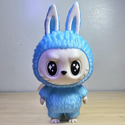 Labubu Angel in Clouds | 3D Printed Fan Art Figure