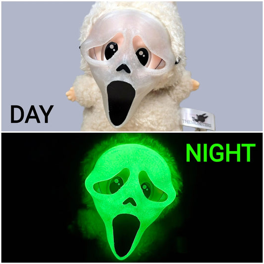Glow in the Dark Scary Mask for Bubu | Blue or Green Glow