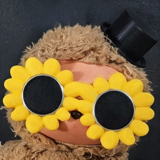 Sunflower Glasses and Top Hat for 20cm Bubu Dolls