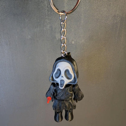 Scary Scream Mask Mini Keychain