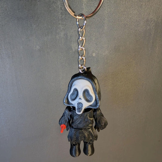 Scary Scream Mask Mini Keychain