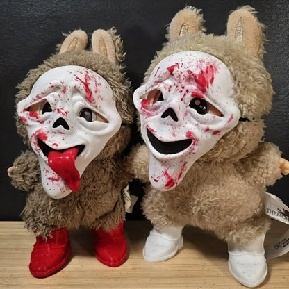 Scary Movie Mask with Blood Spatter for Labubu