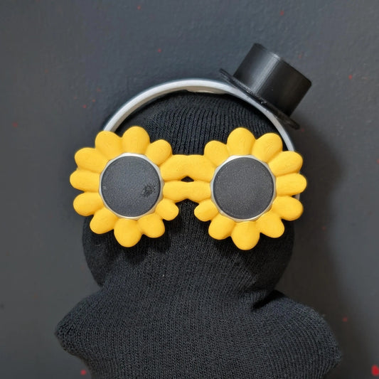 Sunflower Glasses and Top Hat for 20cm Bubu Dolls
