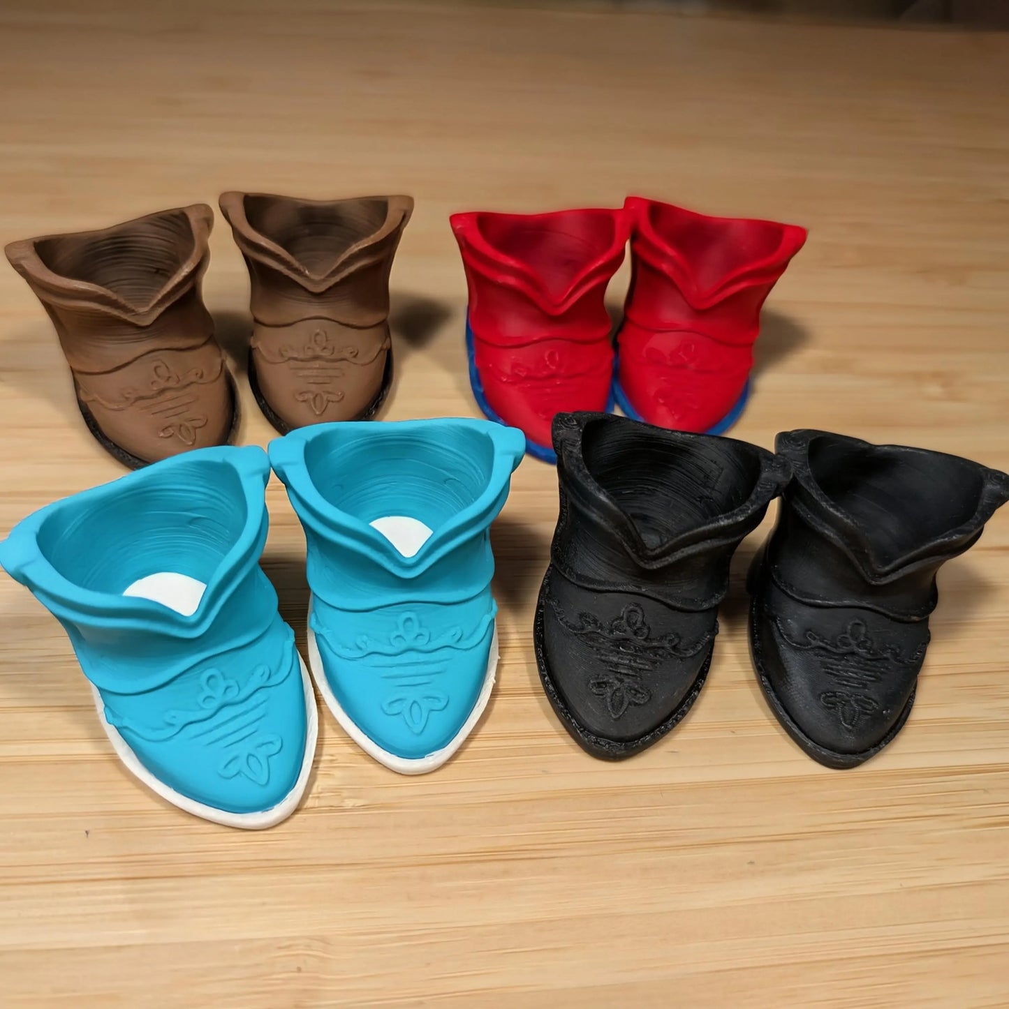Cowboy Boots for 20cm Bubu Dolls | Custom Color Shoe and Sole