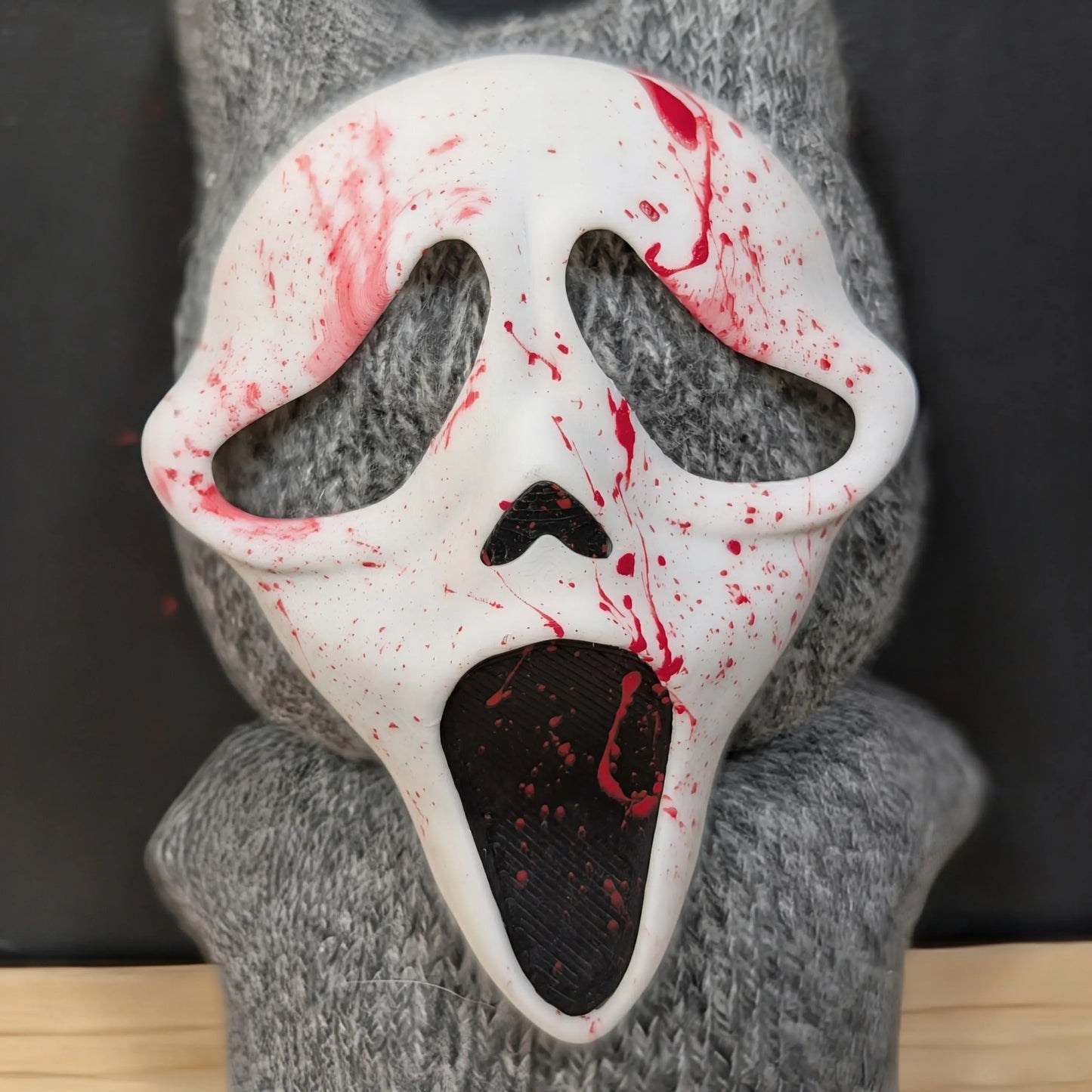 Scary Mask with Blood Spatter for 20cm Dolls