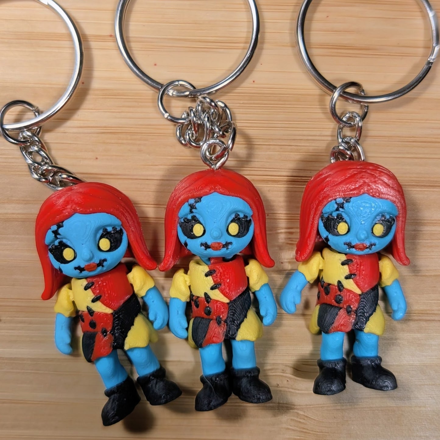 Oogie, Sally & Pumpkin Jack Mini Keychains